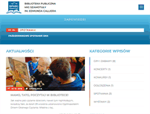 Tablet Screenshot of biblioteka-szamotuly.pl